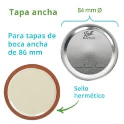 Alternative view of Tapa Boca Ancha (12 pzas)
